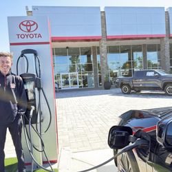 Beaver Toyota - Connor hooking me up to to how to charge my new bZ4X