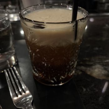 Caló Kitchen + Tequila - Espresso martini (martini glasses were in the wash and I said I was okay with this) - Cocktail Bars Near Me - Costa Mesa, California