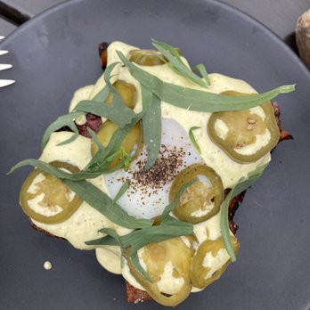 The Lark - Pork Belly Benedict - New American Near Me - Santa Barbara, California The Lark - Pork Belly Benedict - New American Near Me - Santa Barbara, California