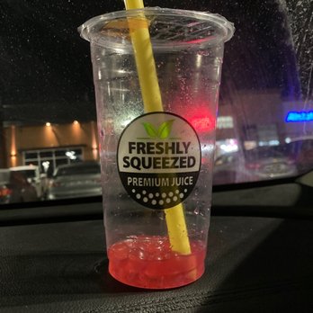 Freshly Squeezed - (Eaten) Freshly Squeezed Raspberry Lemonade with Strawberry "Boba". As talked of in my review. - Fruits & Veggies Near Me - Mississauga, Ontario