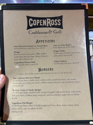 Menu photo 2 Copenross Crafthouse & Grill Boise, ID