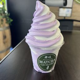 Bubble Egg Waffle and Soft Serve Ice Cream