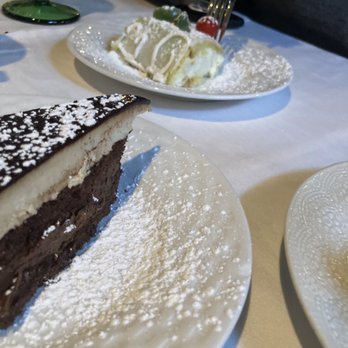 Tre Scalini - Triple chocolate cake and a Marzapan cake special - New American Near Me - Bethlehem, Pennsylvania Tre Scalini - Triple chocolate cake and a Marzapan cake special - New American Near Me - Bethlehem, Pennsylvania