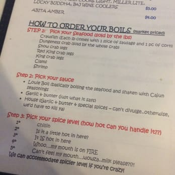 Crawfish House - Crawfish menu! No pricing because it's market price - Cajun/Creole Near Me - Seattle, Washington Crawfish House - Crawfish menu! No pricing because it's market price - Cajun/Creole Near Me - Seattle, Washington