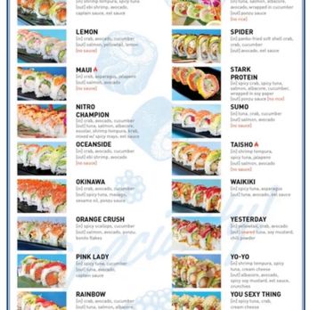 Hooked On Sushi - Specialty rolls menu. - Japanese Near Me - Encinitas, California Hooked On Sushi - Specialty rolls menu. - Japanese Near Me - Encinitas, California