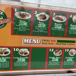 Tacos Pihuamo - Menu as of 7/29/24