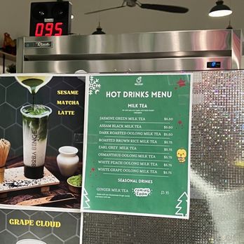 Boba Binge - winter menu - Coffee & Tea Near Me - Oakland, California