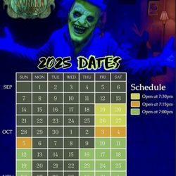 The Sunken Manor - The Sunken Manor 2025 Schedule