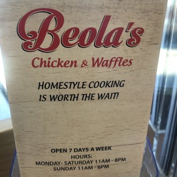 Beola's Chicken & Waffles - Open 7 days a week - Barbeque Near Me - Upland, California Beola's Chicken & Waffles - Open 7 days a week - Barbeque Near Me - Upland, California