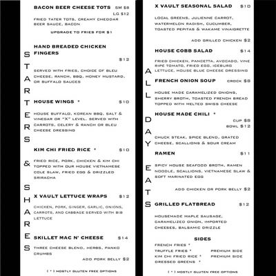 Menu photo 2 X Vault Pub & Provisions South Paris, ME Menu photo 2 X Vault Pub & Provisions South Paris, ME