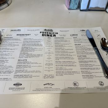 Phoenicia Diner - Menu - Diners Near Me - Phoenicia, New York