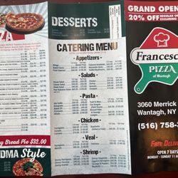 Francescas Pizza - Menu pg. 2