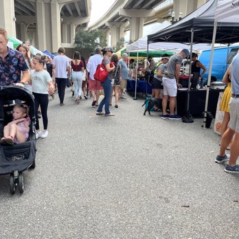 Riverside Arts Market - Aisle of market - Farmers Market Near Me - Jacksonville, Florida