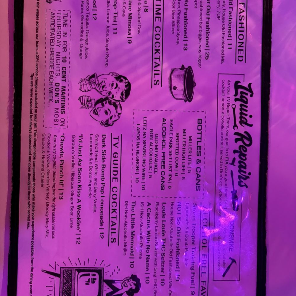 Don's TV & Repair - Menu - Diners Near Me - Milwaukee, Wisconsin Don's TV & Repair - Menu - Diners Near Me - Milwaukee, Wisconsin