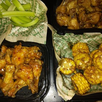 Wingstop - chicken wings, corn and celery - Chicken Wings Near Me - Kent, Washington
