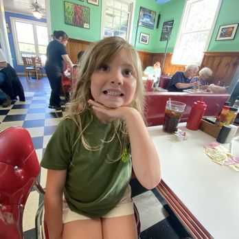 Potomac River Grill - A happy granddaughter - American Near Me - Hancock, Maryland