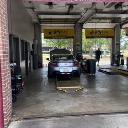 Jiffy Lube - Car getting serviced