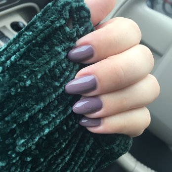 Phoenix' Grace Nails Spa - Gel builder, shaped almond and deep purple done by Michelle - Nail Salons Near Me - Costa Mesa, California Phoenix' Grace Nails Spa - Gel builder, shaped almond and deep purple done by Michelle - Nail Salons Near Me - Costa Mesa, California