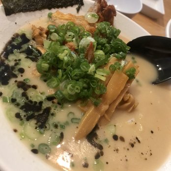 GoBistro - Tonkotsu Ramen thou without the pork belly so added fried chicken. - Sushi Bars Near Me - Hollywood, Florida GoBistro - Tonkotsu Ramen thou without the pork belly so added fried chicken. - Sushi Bars Near Me - Hollywood, Florida