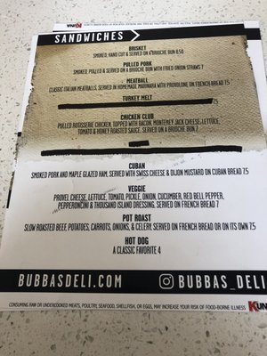 Menu photo 7 Bubba's Deli St. Louis, MO