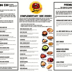Sura Korean BBQ - SURA Korean BBQ Johnston Updated Menu