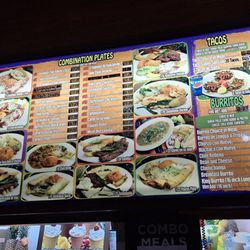 Taco King - Inside, menu