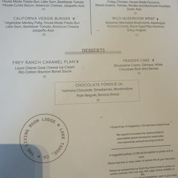 The Living Room - American Near Me - Truckee, California