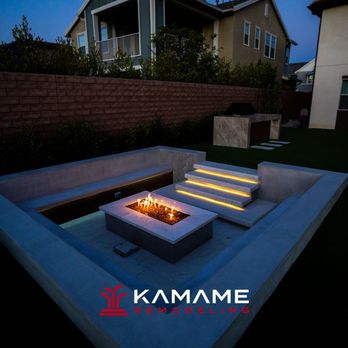 Kamame Remodeling - Sunken fire pit area - General Contractors Near Me Kamame Remodeling - Sunken fire pit area - General Contractors Near Me