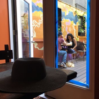 Tsion Cafe - Little colorful backyard - Ethiopian Near Me - New York, New York