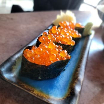 Umi - a plate of sushi topped with cavia - Japanese Near Me - San Francisco, California Umi - a plate of sushi topped with cavia - Japanese Near Me - San Francisco, California