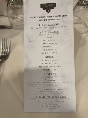 Menu photo 6 Churrascaria Plataforma New York, NY