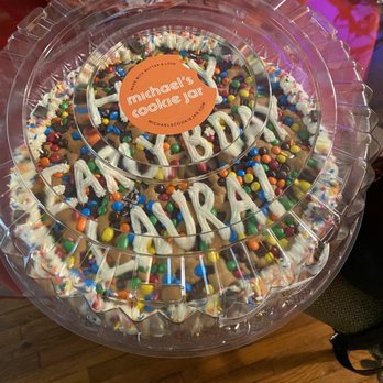 Michael's Cookie Jar - Perfect M&M Cookie Cake! - Bakeries Near Me - Houston, Texas
