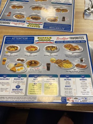Menu photo 2 Waffle House Pensacola, FL Menu photo 2 Waffle House Pensacola, FL