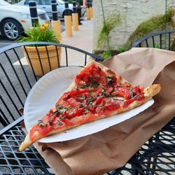 New World Pizza & Cafe - Red peppers slice