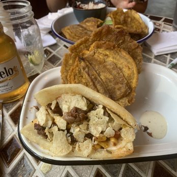 Barroco - La sucia arepa with plaintains - Latin American Near Me - Lakewood, Ohio Barroco - La sucia arepa with plaintains - Latin American Near Me - Lakewood, Ohio