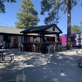260 Brewery & Distillery - The back patio and food truck - Breweries Near Me - Overgaard, Arizona