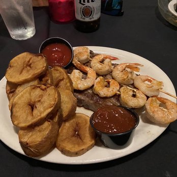 Beefeaters - Ribeye steak, grilled shrimp and beefeater fires - Seafood Near Me - Southern Pines, North Carolina