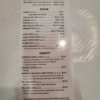 The Boiling Crab - Menu - Seafood Near Me - Cambridge, Massachusetts