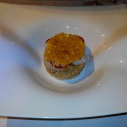 Restaurant l'Appart - Risoto parmesan st jacques snackées
