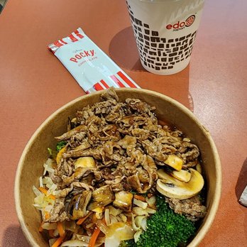Edo Japan - a bowl of food on a table - Japanese Near Me - Edmonton, Alberta Edo Japan - a bowl of food on a table - Japanese Near Me - Edmonton, Alberta