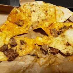 Taco John's - "4-Cheese Steak Quesadilla" All I can say is Where's the cheese?!