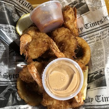 DJ's Clam Shack - Coconut Shrimp & Onion Rings - Seafood Near Me - Key West, Florida