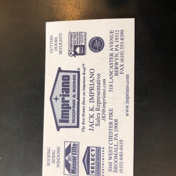 Impriano Roofing & Siding - Jacks contact info - Roofing Near Me - Broomall, Pennsylvania Impriano Roofing & Siding - Jacks contact info - Roofing Near Me - Broomall, Pennsylvania