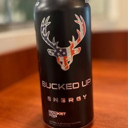 Bucked Up Energy drink. Flavor- Rocket Pop
