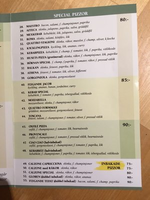 Menu photo 1 Pizzahörnan Solna, AB Menu photo 1 Pizzahörnan Solna, AB