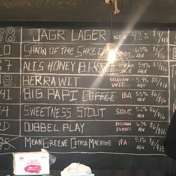 Brew 32 - a man standing in front of a blackboard - Breweries Near Me - Pulaski, Pennsylvania Brew 32 - a man standing in front of a blackboard - Breweries Near Me - Pulaski, Pennsylvania