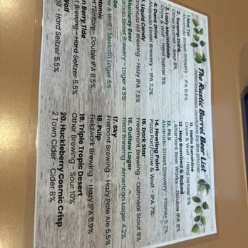 The Rustic Barrel - Beer Bar Near Me - King City, California