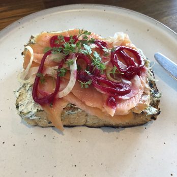 Yardbird - This actually had a good taste. Salmon toast, nothing more. $16 - Southern Near Me - Los Angeles, California Yardbird - This actually had a good taste. Salmon toast, nothing more. $16 - Southern Near Me - Los Angeles, California