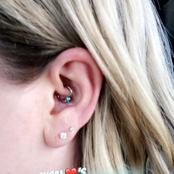 Fetch Body Piercing - Daith piercing, immediately after having it done. - Piercing Near Me - Redding, California