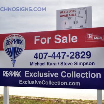 TechnoSigns - Custom printed commercial real estate sign - Marketing Near Me - Oviedo, Florida